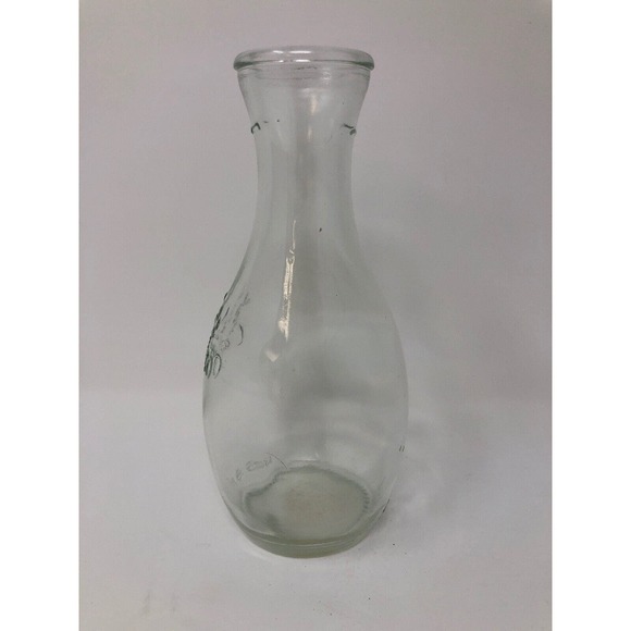 Carafino Clear Glass Bottle 8oz 25cl Wine Vinegar Dressing Pourer 6.25" Cruet - Picture 2 of 7